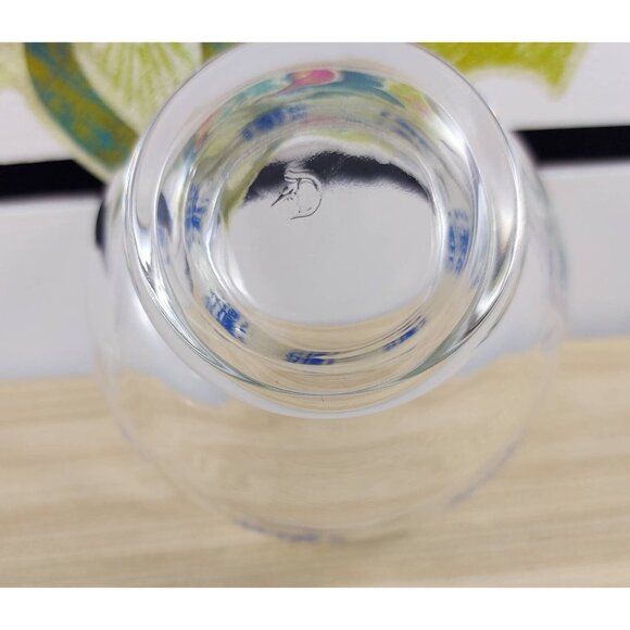 Dominion Glass Blue Rose Dessert Bowls/Vintage Dominion Glass Berries Bowls - Picture 8 of 8